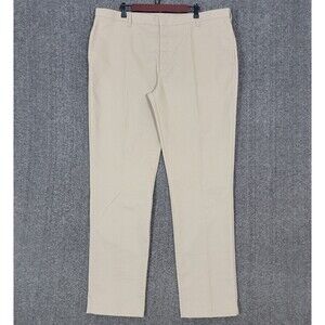 Mark Twain Elderwear Pants Mens 42x34* Khaki Straight Leg Super Soft Twill Chino